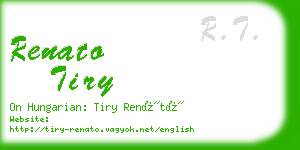 renato tiry business card